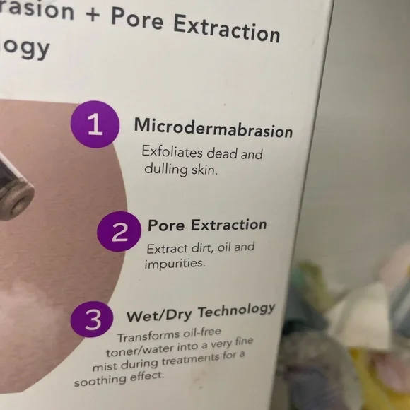 Spa Sciences BELLA 3-in-1 Microderm Pore Extractor & Micro Mister – NEW - Picture 5 of 6